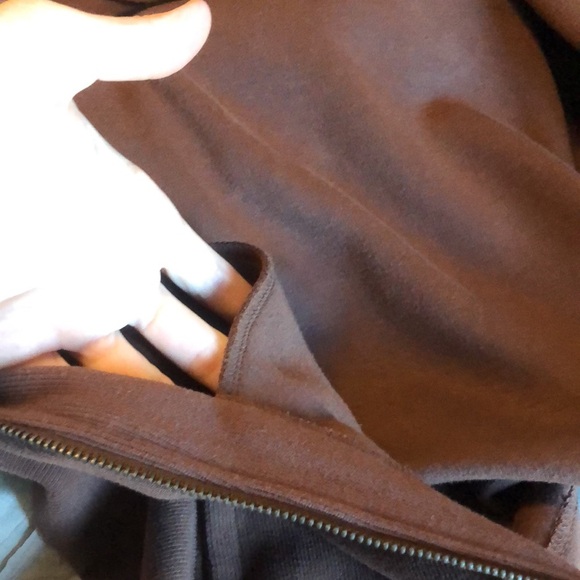 Magellan chocolate brown zip up ribbed knit jacket - Picture 7 of 7